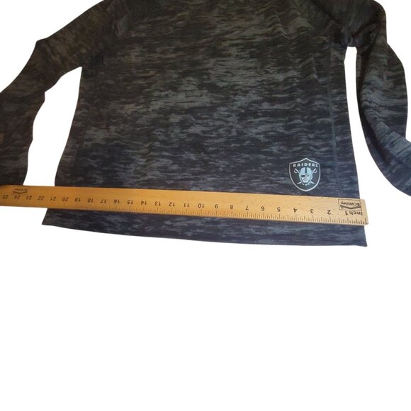 Nike NFL Raiders Womens Long Sleeve Crewneck Top XL Gray Black - Picture 5 of 11